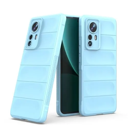 betterfon Handyhülle kompatibel mit Xiaomi 12 / 12X | TPU Silikon Bumper Case | Outdoor Schutzhülle mit Stoßschutz | Hellblau