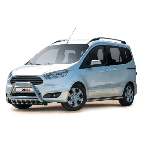 Frontbügel für Ford Courier 2014-2018 - Robuster Rammschutz in Silber - Hochwertiger Frontschutzbügel aus rostfreiem Edelstahl für optimale Sicherheit und langlebigen Einsatz. Ideal für den individuellen Look Ihres Fahrzeugs.