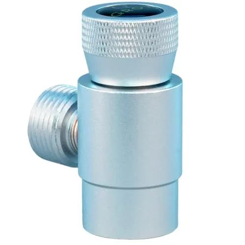 Q-Grow CO2 Adapter Aquarium – Flaschenadapter W21.8 zu TR21-4 für Soda CO2 Einwegzylinder | 30 Sek. Montage | Hochfestes Aluminium | leckfreie CO2-Versorgung inkl. Anleitung