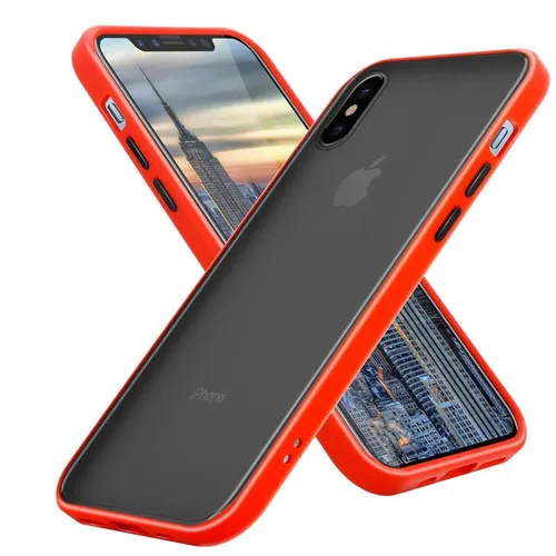 Hülle für Apple iPhone X / XS Handy Hybrid Matt Cover TPU Silikon Schutzhülle