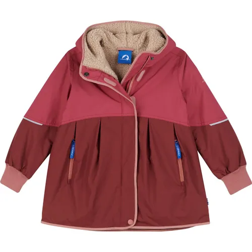 Finkid Kid's Aina Mukka Mantel Gr 100/110 rot von finkid