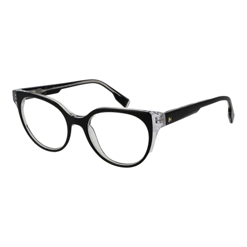 Ana Hickmann Brillenfassung HI6263 H01 51 Damen - Stylische Vollrandbrille - Elegante Damenbrille mit schwarzem Azetat-Rahmen, ideal für den täglichen Einsatz. Inklusive Original-Etui und mit praktischen Federscharnieren für zusätzlichen Komfort.