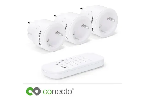 conecto Funksteckdose conecto Funk-Steckdosen Set 2300 Watt