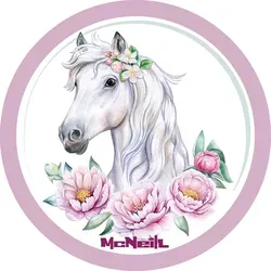 McNeill McAddy Pferd Weiss Blume in weiß von McNeill