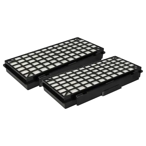 vhbw 2X Staubsaugerfilter kompatibel mit Siemens VSQ8Power1, VSQ8SEN72A, VSQ8SIL66A, VSZ 51402/01, VSQ8SEN72C Staubsauger - HEPA-Filter Schwarz Weiß