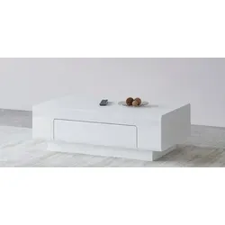 Couchtisch Jules mit 1 Schublade, Weiß, 110cm in weiß von Inosign