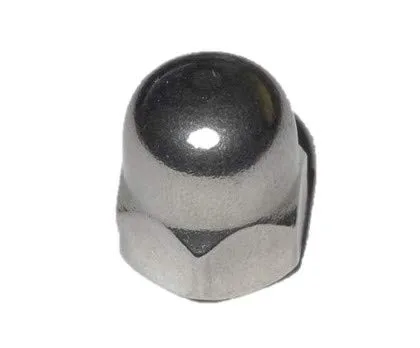 Stück Hutmuttern M10 - DIN 1587 - A2 - Edelstahl - hohe Form - Muttern - V2A (5, M10) 5