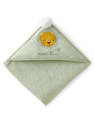 vertbaudet Kapuzenhandtuch Baby Badecape TANSANIA