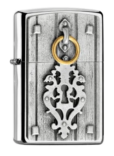 Zippo 2005103 Feuerzeug, Chrom, Silber, 6 x 3,8 x 1,8 cm