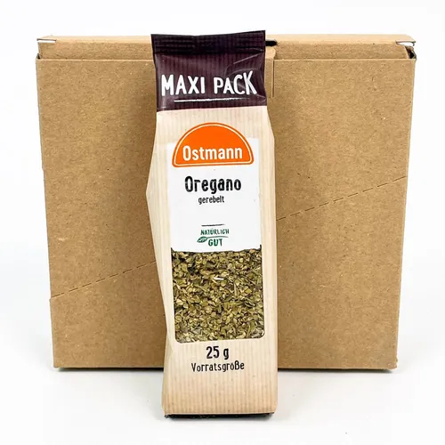 Ostmann Oregano gerebelt 5er Pack, Maxi Pack, MHD: 09/2029, 25g, 10807395