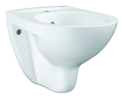 Grohe Bau Keramik Bidet wandhängend - Alpinweiß - 39433000 - Bidet in elegantem Alpinweiß, wandhängend für platzsparende Lösung und hygienische Nutzung im Badezimmer.