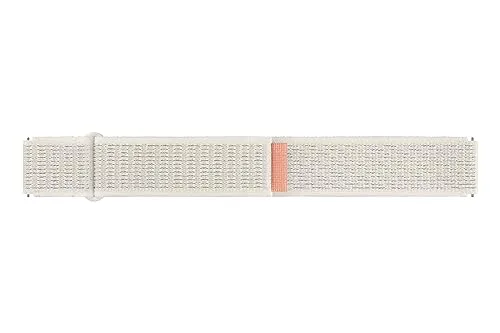 Produktbild Samsung Fabric Band (Wide, S/M) ET-SVR94 für die Galaxy Watch6, Uhrenarmband, Original Armband Stoffband, gewebtes Nylon, Wide, Klettverschluss, flexible Armbandlänge, hoher Tragekomfort, Sand