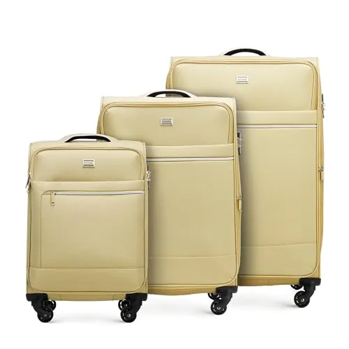 WITTCHEN MIRA Line Set mit 3 Weichgepäck Koffern (S+M+L)