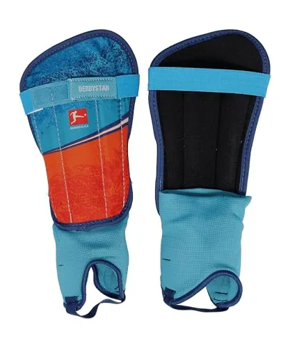 Derbystar Schienbeinschoner Protect v21 orange/blau in blau von DERBYSTAR