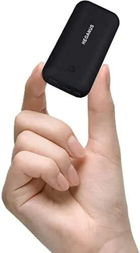Powerbank 10000mAh Mini Kompakte Externer Akku Power Bank Klein Aber Stark mit Micro + USB C Handy Ladegerät Leicht Compact Externer Batterie