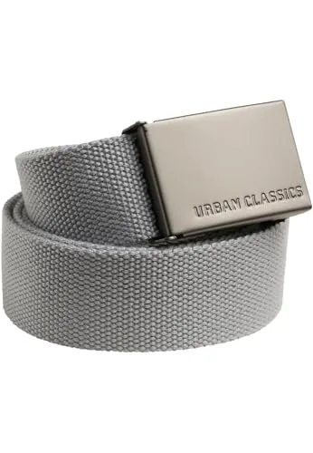 Urban Classics Gürtel Canvas Belt Unisex, grey,
