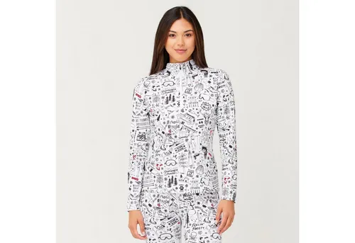 Krimson Klover Langarmshirt Graffiti Top Schwarz S - Stylisches Langarmshirt aus 83% recyceltem Polyester und 17% Elasthan. Ideal für trendbewusste Looks und höchsten Tragekomfort. Perfekt für den Alltag.