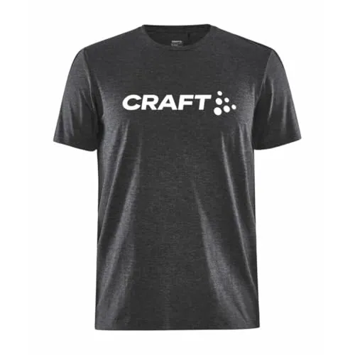 Craft Herren T-Shirt COMMUNITY LOGO SS TEE 1913421 schwarz XL - Herren-Shirts mit Regular Fit, aus komfortablem Materialmix für optimale Bewegungsfreiheit und lässigen Look.