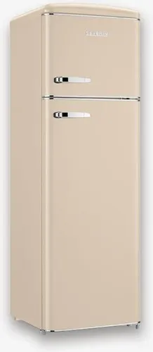 SEVERIN Retro Kühl- und Gefrierkombination Doppeltürer RKG 8985 – Creme