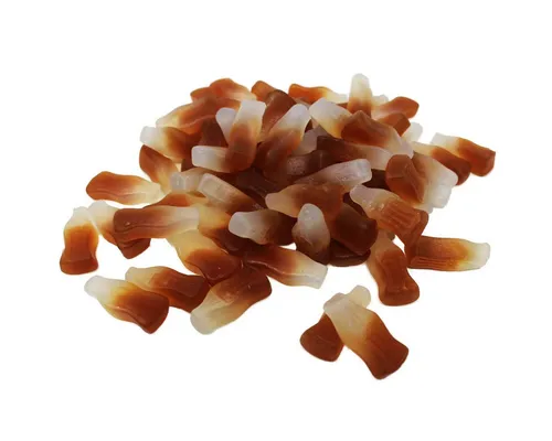 Fruchtgummi Bären & Co. Süßigkeit, Fruchtgummi Cola zuckerfrei festes gelatinefreies Fruchtgummi 300g