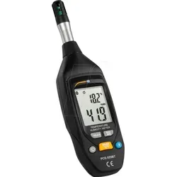 PCE 555BT - Thermo-Hygrometer mit Bluetooth - Temperatur- / Feuchtemessgerät mit Bluetooth, präzise Messungen bis 60 °C und 100 % r.F. Ideal für Klimakontrolle in Büros und Gewächshäusern, inklusive App zur grafischen Datenanzeige.