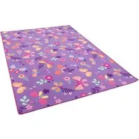 Snapstyle Kinder Spielteppich Schmetterling Lila 80x160cm - Bunter Spielteppich mit Schmetterlingen, ideal für kreative Spielstunden. Aus robustem, pflegeleichtem Material gefertigt, sorgt er für langanhaltenden Spielspaß. Entdecken Sie auch unsere weiteren Kinderteppiche!