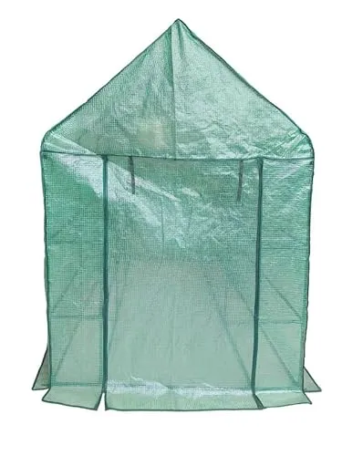 Escala Gewächshaus Treibhaus Glashaus Frühbeet (143 x 214 x 195 cm) Grün