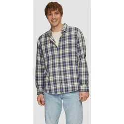 QS Karo-Hemd aus Baumwolle - Herrenhemden aus weicher Baumwolle mit regulärer Passform, ideal für lässige Anlässe und modische Looks.