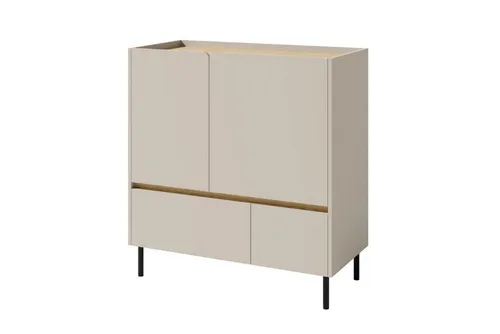 Deine Möbel 24 LIBU 09 Kommode - Modernes Sideboard für Kinderzimmer - Die LIBU 09 Kommode bietet mit 2 Schubladen und 4 Schränkchen viel Stauraum für Kleidung und Spielzeug. Hochwertige Laminatplatte sorgt für Stabilität. Ideal für ein modernes Kinderzimmer!