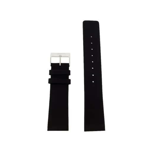 SKAGEN Uhrenarmband LB-233XXLSLR - Leder Uhrenarmband in Schwarz-Silber, ideal für das Modell 233XXLSLR, mit einer Breite von 22 mm und 4 Befestigungsschrauben im Lieferumfang.