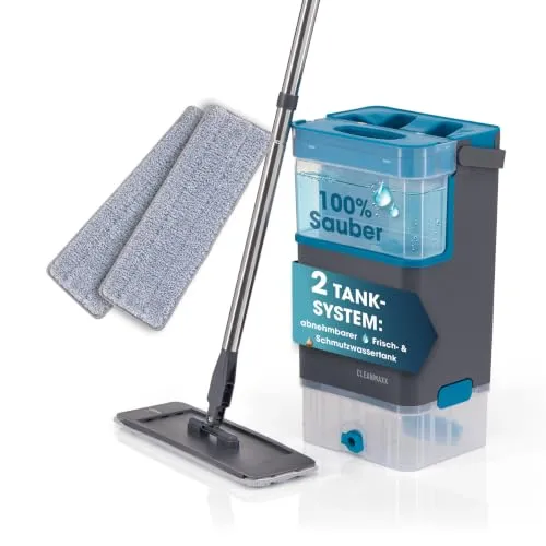 CLEANmaxx Wischmopp DuoTank mit 2-Kammer System