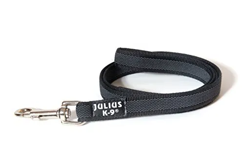 IDC Color Gray gumierte Leine in schwarz von JULIUS-K9