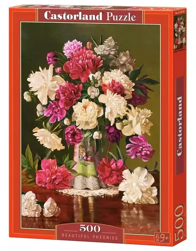 Puzzle 500 elementów. Beautiful Pheonies Castorland 5904438053780