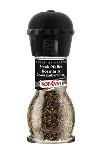 Kotanyi Steakpfeffer Rosmarin Gewürzzubereitung in einer Mühle 57g