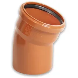 Kanalrohrsystem KG-Bogen, Winkel 15° (Ausführung: DN 200) von Poloplast
