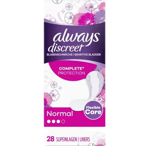 Always Discreet Inkontinenz Slipeinlagen Normal 28 Stück 130g