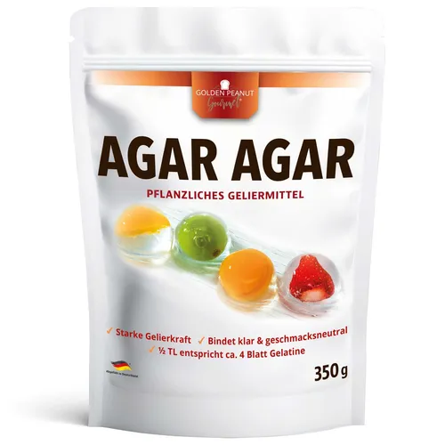 Agar Agar Pulver 350g von Golden Peanut Gourmet