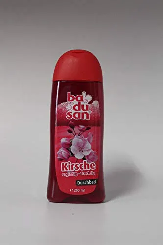 badusan Duschbad Kirsche 250 ml langanhaltende Frische Duschgel Körperpflege Duschen Pflegedusche Showergel