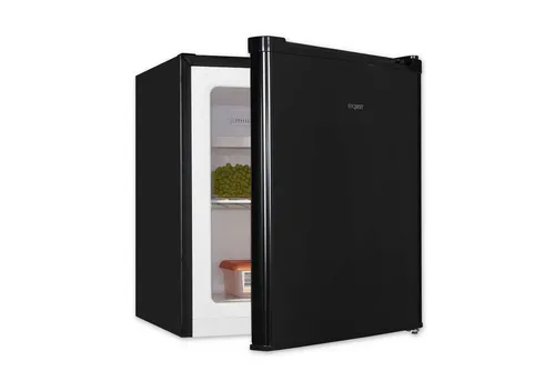 Exquisit Mini Gefrierschrank GB05-040E schwarz | Kompakt & Leise - Tiefkühler mit 33 L Nutzinhalt, ideal als Zweitgerät. Temperaturregelung für optimale Lagerung bei -18°C und nur 40 dB(A) Geräuschentwicklung. Modernes Design für jede Küche.