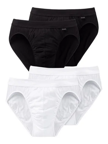 Schiesser Rioslip Authentic (4-St) brazilslip unterhose unterwäsche