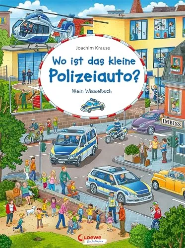 Wo ist das kleine Polizeiauto?: Mein Wimmelbuch - Kindgerechtes Suchbuch zur Förderung der Wahrnehmung und Konzentration für Kinder ab 2 Jahren (Wimmelbilderbücher)