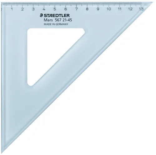 STAEDTLER Zeichendreieck Mars 45 Grad Hypothenuse: 200 mm
