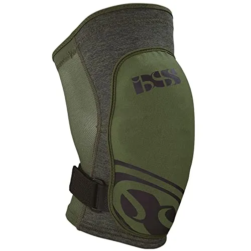 IXS Flow EVO+ Knee Guards | Kevlar Enduro Knee Protectors - Protektoren & Schoner, strapazierfähige Kevlar-Knieschoner für optimalen Schutz beim MTB- und E-Bike-Fahren, Größe L, Farbe: olive.