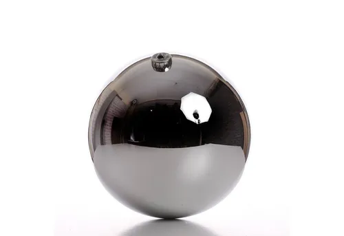 MARELIDA Weihnachtsbaumkugel Christbaumkugel XL Weihnachtskugel bruchfest 20cm glänzend silber (1 St)