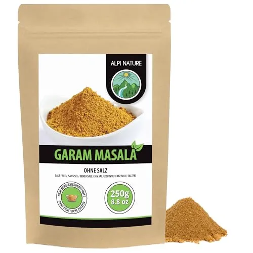 Alpi Nature Garam Masala 250g, Garam Masala Gewürz für Tikka Masala, indische Gewürze