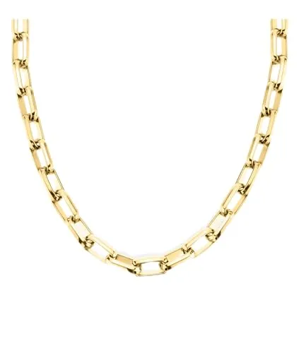 Liebeskind Berlin Halskette LJ-1419-N-45 - Ketten für Damen, elegante Edelstahl-Halskette in IP Gold, ideal zum Kombinieren und als Geschenk für jeden Anlass.