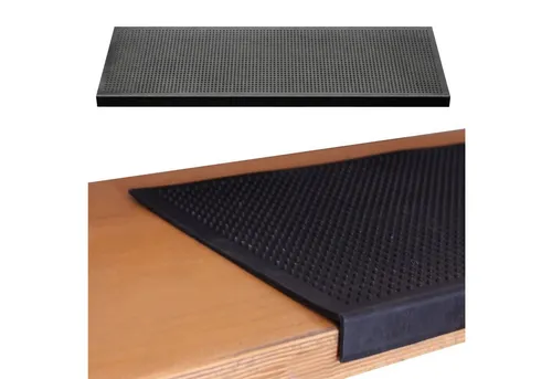 BigDean Stufenmatte 25x75cm Gummimatte Rutschschutz Stufen außen Winkelkante selbstklebend, Eckig, Höhe: 3 mm, Rutschhemmend, Wetterfest, Abriebfest, Leicht zu reinigen