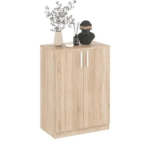 KOMTO Kommode Sonoma Eiche mit 2 Türen