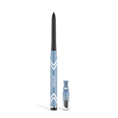 PRIME PROMETICS PrimeEyes Glide Eyeliner für für reifere Frauen - wasserfest, hält lange und verwischt nicht - Gel-Creme-Textur, diskreter Spitzer und effektiver Applikator (Schwarz)