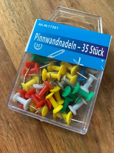 Pinnwandnadeln Nadeln Pinnwand BUNT Pinnadeln Wandnadeln Markierungen 35